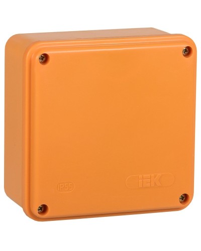 Коробка распаячная огнестойкая ПС 100х100х50 6P 4мм² IP44 гладкие стенки (UKF20-100-100-050-6-4-09). Коробка распаячная огнестойкая безгалогенная (HF). IEK в Пскове