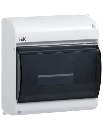 Корпус пластиковый КМПн 2/6 IP30 белый KREPTA 3 (MKP42-N-06-30-09). Щиток модульный с прозрачной дверцей, настенный. IEK в Пскове