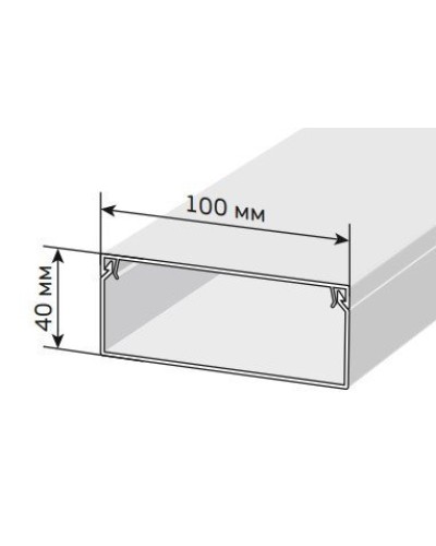 Короб 100х40 ЭЛЕКОР (CKK10-100-040-1-K01). Кабель-канал с двойным замком. IEK в Пскове
