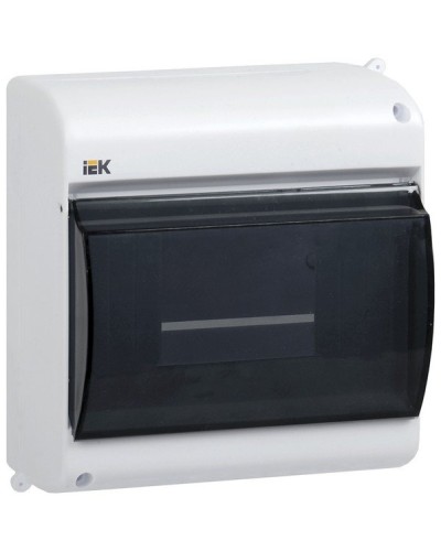 Корпус пластиковый КМПн 2/4 IP30 белый KREPTA 3 (MKP42-N-04-30-12). Щиток модульный с прозрачной дверцей, настенный. IEK в Пскове