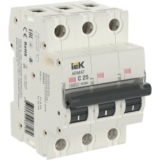 M06N 3P C 25А 6кА ARMAT (AR-M06N-3-C025). Автоматический выключатель. IEK