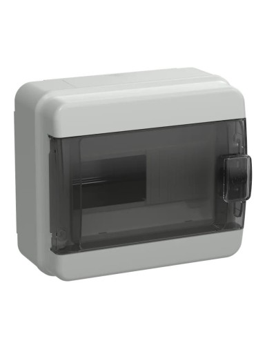 Корпус пластиковый КМПн-8 IP65 TEKFOR (TF5-KP72-N-08-65-K03-K02). Корпус модульный пластиковый черная прозрачная дверь. IEK в Пскове