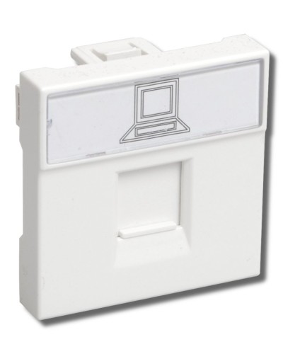 РКИ-20-00-П RJ-45 UTP белая (CKK-40D-RI2-K01). Розетка информационная 2 модуля ПРАЙМЕР. IEK в Пскове