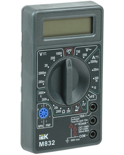 Мультиметр цифровой Universal M832 (TMD-2S-832). Мультиметр цифровой. IEK в Пскове