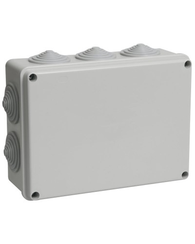 Коробка распаячная КМ41243 190х140х70 открытой проводки IP44 10 гермовводов серая (UKO11-190-140-070-K41-44). Коробка распаячная безгалогенная (HF). IEK в Пскове