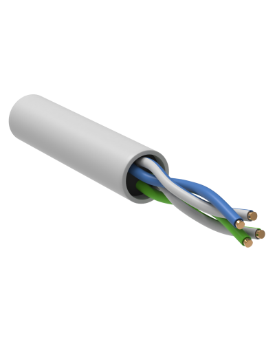 GENERICA U/UTP кат. 5E 24AWG 2 пары LSZH INDOOR белый (BC1-C5E02-128-305-G). Кабель «витая пара» (LAN) для структурированных систем связи. IEK в Пскове