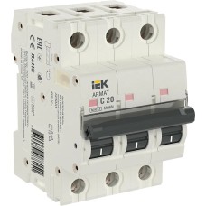 M06N 3P C 20А 6кА ARMAT (AR-M06N-3-C020). Автоматический выключатель. IEK