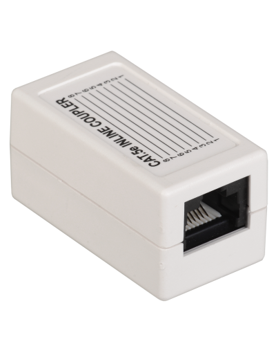 CS70-1C5EU. Проходной адаптер категория 5Е UTP тип RJ45-RJ45, белый. ITK в Пскове