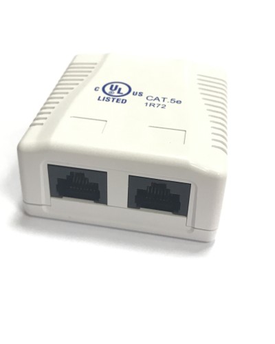 RJ-45-2 (8P8C) CAT5e, 2 выхода (LISTED) компьютерная розетка: Розетка компьютерная 2 выхода в Пскове
