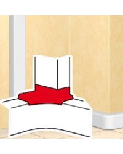 Отвод угловой для короба DLP 35х80/105, 50х80/150 (010763): Отвод угловой в Пскове