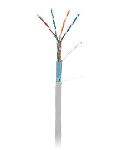 F/UTP 4pair, Cat5e, In,PVC (EC-UF004-5E-PVC-GY-1). Кабель «витая пара» (LAN) для структурированных систем связи. NETLAN в Пскове