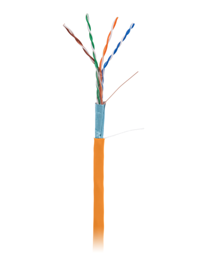 F/UTP 4pair, Cat5e, In, LSZH (EC-UF004-5E-LSZH-OR). Кабель «витая пара» (LAN) для структурированных систем связи. NETLAN в Пскове