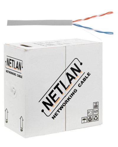 U/UTP 2pair, Cat5, In, PVC, CCA (CCA-UU002-5-PVC-GY) . Кабель «витая пара» (LAN) для структурированных систем связи. NETLAN в Пскове