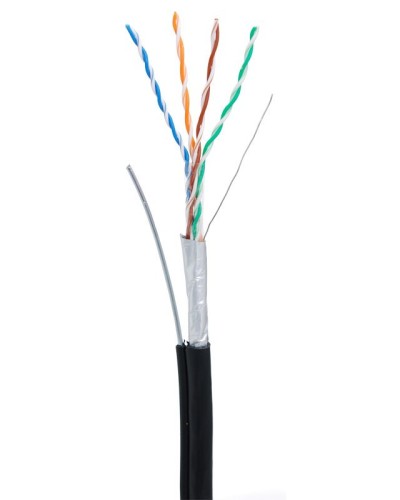 F/UTP 4pair, Cat5e, Out, Sw (EC-UF004-5E-PE-SW-BK). Кабель «витая пара» (LAN) для структурированных систем связи. NETLAN в Пскове