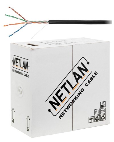 U/UTP 4pair, Cat5e, Out, PE, CCA (CCA-UU004-5E-PE-BK) . Кабель «витая пара» (LAN) для структурированных систем связи. NETLAN в Пскове