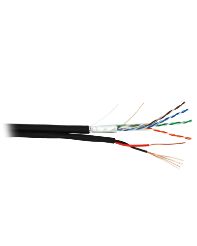 F/UTP 4pair, Cat5e, Out, PVC+PWR (EC-UF004-5E-PC150-PE-BK). Кабель «витая пара» (LAN) для структурированных систем связи. NETLAN в Пскове