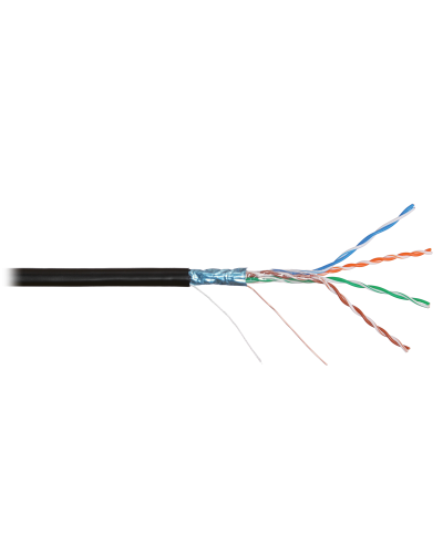 F/UTP 4pair, Cat5e, Solid, Out, PVC (NMC 4200B-BK). Кабель «витая пара» (LAN) для структурированных систем связи. NIKOMAX в Пскове