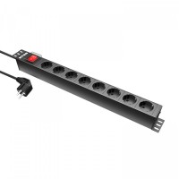 NTSS-PDU-DA2034 гор.размещ. 8xSchuko базовые 16A Schuko 1.8м. Блок розеток 19. NTSS