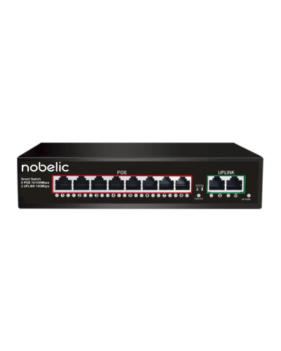 NBLS-1008P. Коммутатор неуправляемый 8-портовый. Nobelic в Пскове