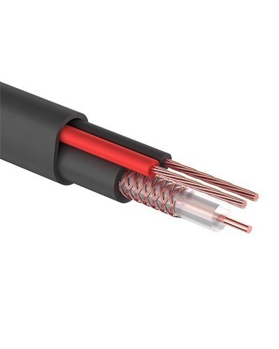 КВК-П-2+2x0,50 мм² (Cu/CCA) черный PROconnect (01-4215). Кабель комбинированный для систем видеонаблюдения. PROCONNECT в Пскове