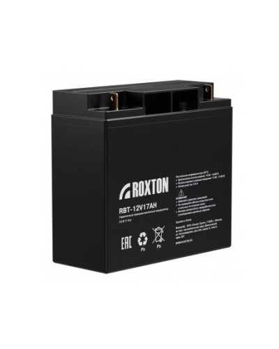 RBT-12V17AH. Аккумулятор герметичный свинцово-кислотный. ROXTON в Пскове