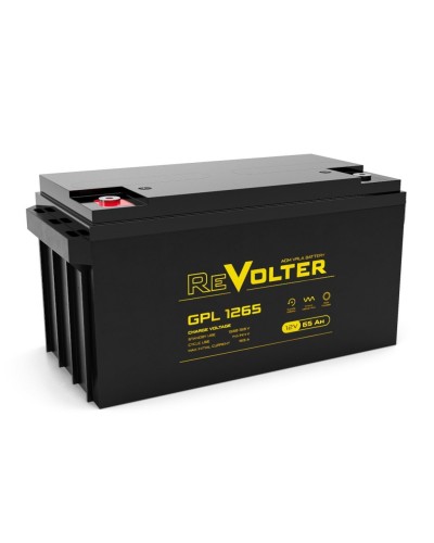 Revolter GPL 1265. Аккумулятор автомобильный герметичный свинцово-кислотный. Revolter в Пскове
