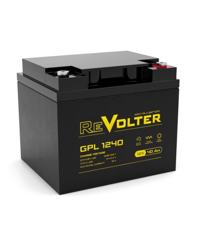 Revolter GPL 1240. Аккумулятор автомобильный герметичный свинцово-кислотный. Revolter в Пскове