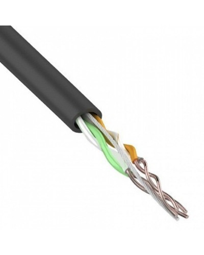 U/UTP, CAT 5e, PE, 2PR, 24AWG, OUTDOOR, SOLID, черный, 305м, REXANT (01-0025). Кабель «витая пара» (LAN) для структурированных систем связи. Rexant в Пскове