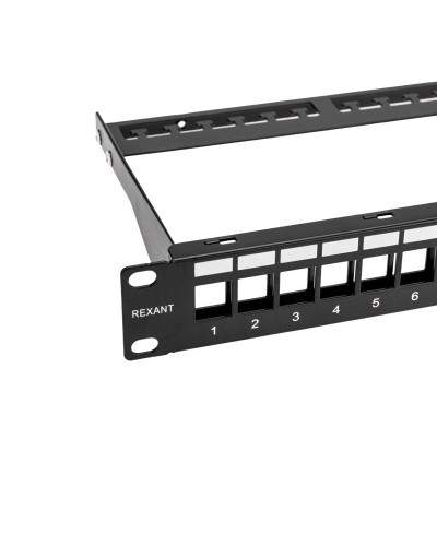 Панель коммутационная наборная 19", 1U, 24 порта, UTP REXANT PRO (02-0053): Патч-панель 19" в Пскове