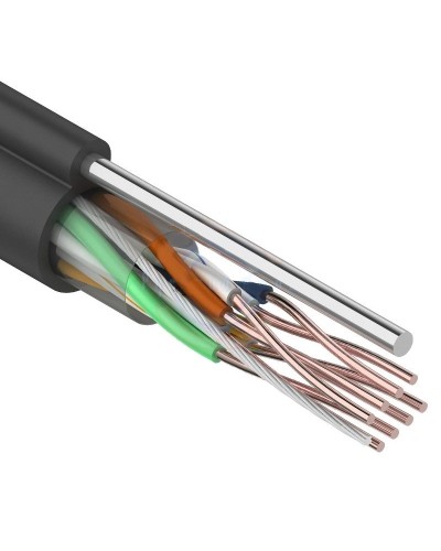 U/UTP 4PR 24AWG CAT5e 305м OUTDOOR+ТРОС*1 REXANT (01-0046). Кабель «витая пара» (LAN) для структурированных систем связи. Rexant в Пскове
