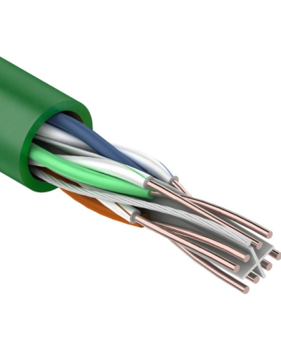 U/UTP, CAT 6, нг(А)-LSLTx, 4х2х0,575мм, 23AWG, INDOOR, SOLID, зеленый, 305м REXANT (01-0071). Кабель «витая пара» (LAN) для структурированных систем связи. Rexant в Пскове