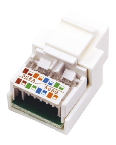 Модуль Keystone Jack RJ-45(8P8C), UTP, CAT 5e, тип 180 градусов, белый REXANT (03-1011). Модуль Keystone Jack. Rexant в Пскове