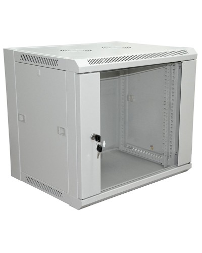 Шкаф телекоммуникационный 19 настенный 18U 600×600×964 мм (ШxГxВ) - передняя дверь стекло, боковые стенки съемные (разобранный) RAL 7035 (04-2224). Шкаф телекоммуникационный 19 настенный 18U. Rexant в Пскове