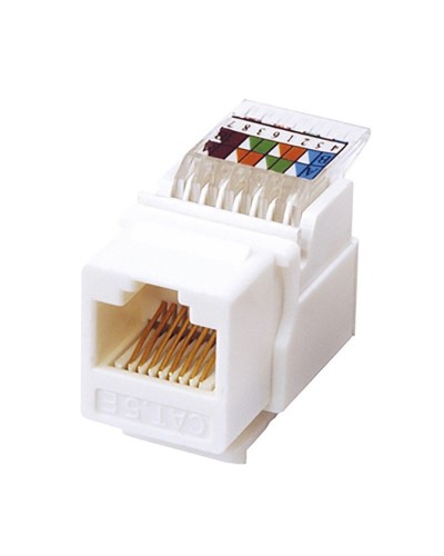 Модуль Keystone Jack RJ-45(8P8C), UTP, CAT 5e, тип 180 градусов, самозажимной, белый REXANT (03-1012): Модуль Keystone Jack в Пскове