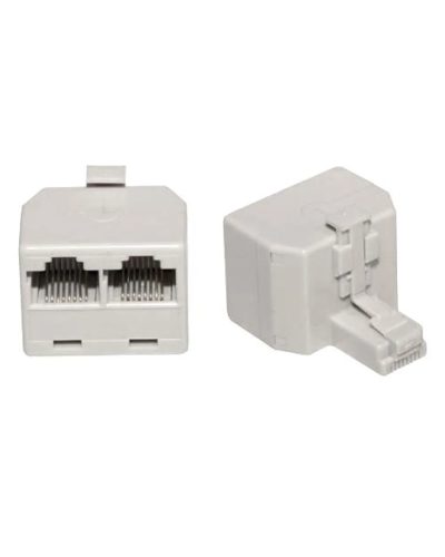 Двойник компьютерный UTP RJ-45(8P8C) (штекер - 2 гнезда) REXANT (03-0102): Кабельный соединитель в Пскове