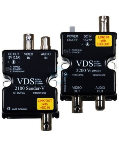 VDS 2100/2200. Удлинитель видео-, аудиосигнала, напряжения питания по коаксиальному кабелю. SC&T в Пскове