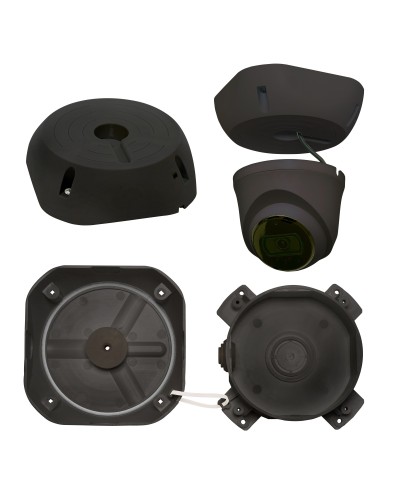 МК-4 PRO (цвет черный). Монтажная коробка для крепления уличных видеокамер. SLT в Пскове