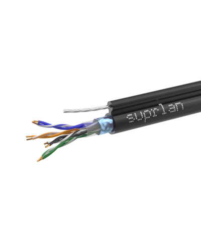 FTP Cat.5e 4x2xAWG24 Cu PE Outdoor T-FG8 (трос) Median (01-1035-1). Кабель «витая пара» (LAN) для структурированных систем связи. SUPRLAN в Пскове