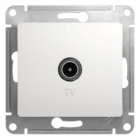 Glossa розетка TV антенна коннектор, 1-местная, скрытой установки, механизм, белый (GSL000193). Розетка TV антенна. Systeme Electric