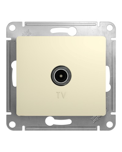 Glossa розетка TV антенна коннектор, 1-местная, скрытой установки, механизм, бежевый (GSL000293). Розетка TV антенна. Systeme Electric в Пскове
