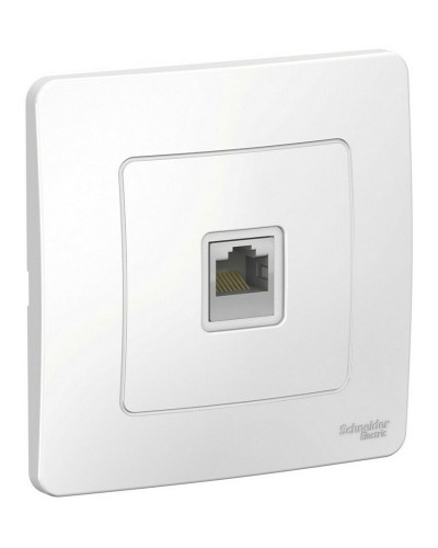 BLANCA розетка RJ45 1-местная, кат. 5Е, скрытой установки, белый (BLNIS045001). Розетка компьютерная. Systeme Electric в Пскове