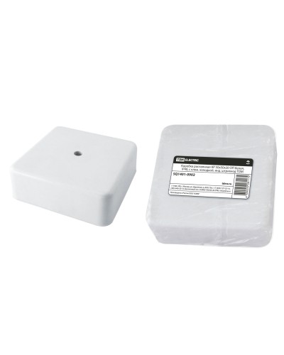 Коробка КР 50х50х20 ОП белая, IP40, с клеммной колодкой (SQ1401-0902). Распаячная коробка. TDM ЕLECTRIC в Пскове