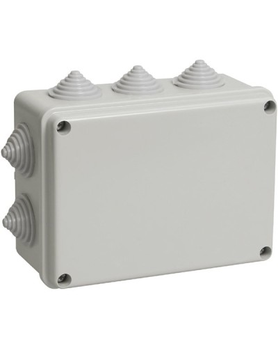 Коробка ОП 190х140х70мм, крышка, IP55, 10 гермовводов (SQ1401-1244). Распаячная коробка. TDM ЕLECTRIC в Пскове