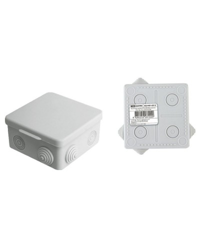 Коробка ОП 80х80х50мм, крышка, IP54, 7вх. (SQ1401-0512). Распаячная коробка. TDM ЕLECTRIC в Пскове