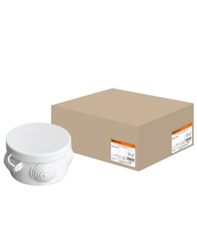 Коробка ОП D65х40мм, крышка, IP54, 4вх. (SQ1401-0501). Распаячная коробка. TDM ЕLECTRIC в Пскове