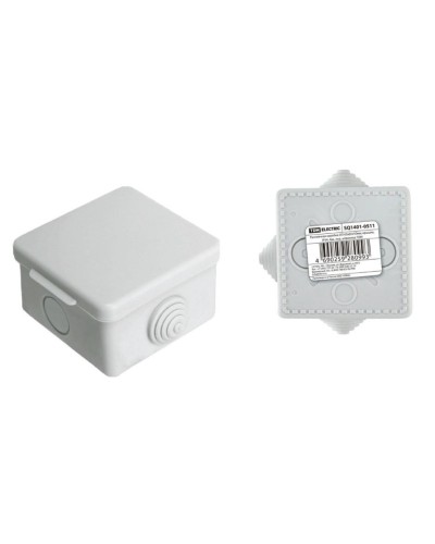 Коробка ОП 65х65х50мм, крышка, IP54, 4вх (SQ1401-0511). Распаячная коробка. TDM ЕLECTRIC в Пскове
