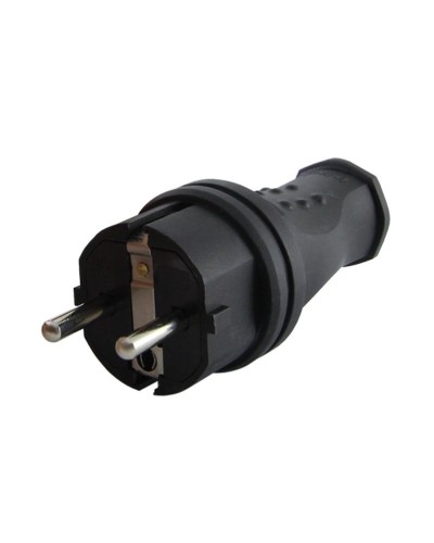 Вилка прямая 2Р+РЕ 16А 250В IP44 (SQ0612-0031). Вилка прямая каучук. TDM ЕLECTRIC в Пскове