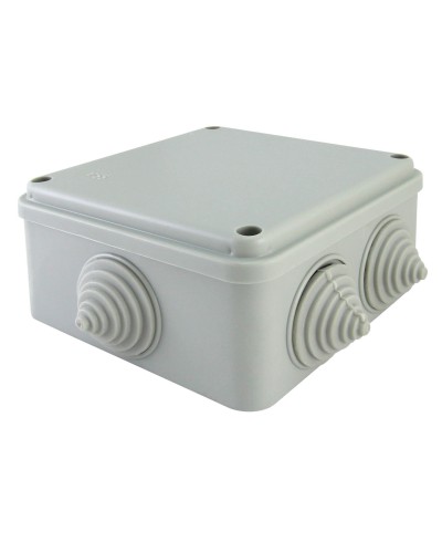 Коробка ОП 100х100х50мм, крышка на винтах, IP55, 6 вх. (SQ1401-1234). Распаячная коробка. TDM ЕLECTRIC в Пскове