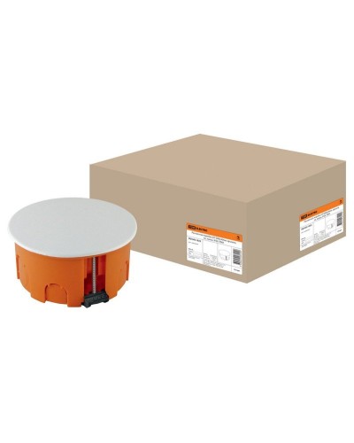 Распаячная коробка СП D80х40мм, крышка, пл. лапки, IP20, TDM (SQ1403-1025). Распаячная коробка СП. TDM ЕLECTRIC в Пскове