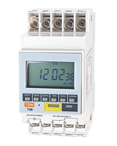 ТЭ8A-1мин/7дн-8on/off-16А-DIN TDM (SQ1503-0002). Таймер электронный. TDM ЕLECTRIC в Пскове